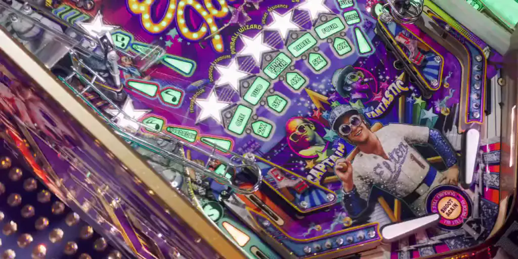 Flipper elton john Jersey Jack Pinball film fabricant