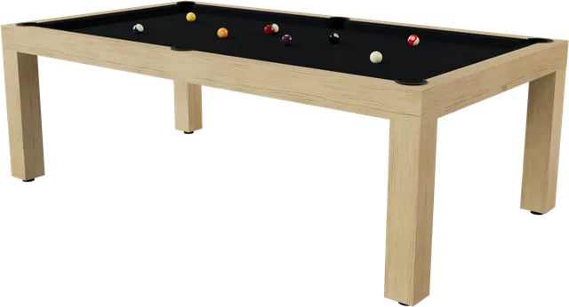 Billard Pearl de Maison Toulet, convertible en table, détouré.